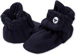 Burt's Bees Baby Unisex Baby - Baby Booties, Organic Cotton Adjustable Infant Shoes Slipper Sock